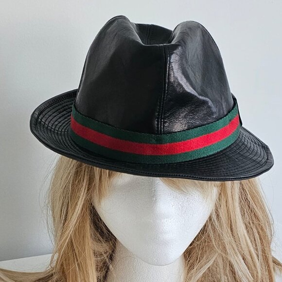 GUCCI LEATHER HAT - NWT -RARE! - Picture 14 of 14
